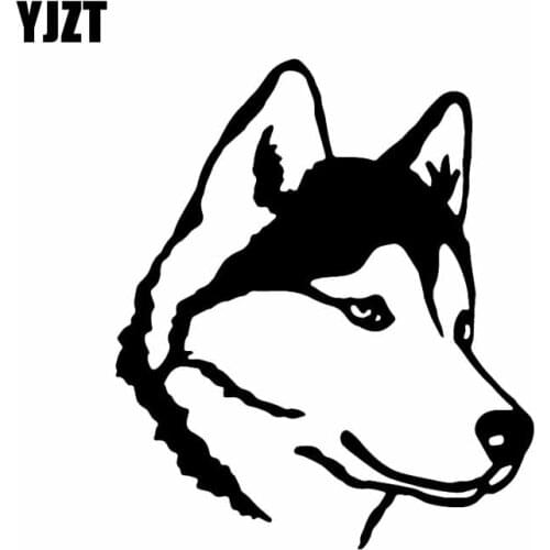 YJZT 12.8X15CM Intereting Dog Car Sticker Quote Decal Vinyl Animal Cartoon Decor Black/Silver C24-1385