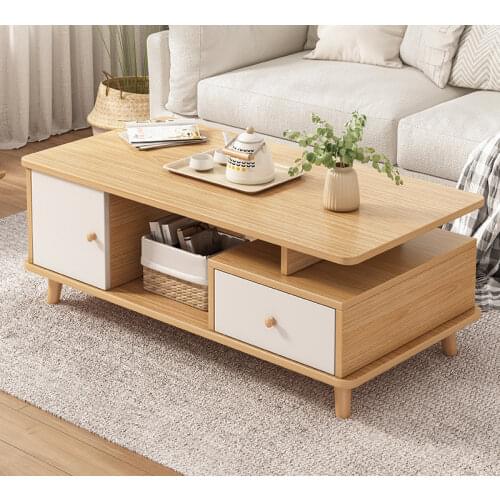 Coffee Table Simple Modern Drawer Storage Coffee Table Home Wooden Tea Table Creative Tea Table Living Room Furniture Desk Table