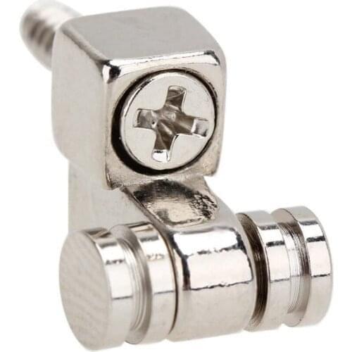 1 Pair Of Electric Guitar String Buckle Fasteners Electric Guitar Chrome-plated Roller Tree String Guide With Screws