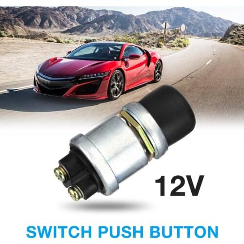 12V Lgnition Starter Switch Push Button Horn Engine Starter 50A Waterproof Push Boat Starter Horn Replacement Button Car Switch