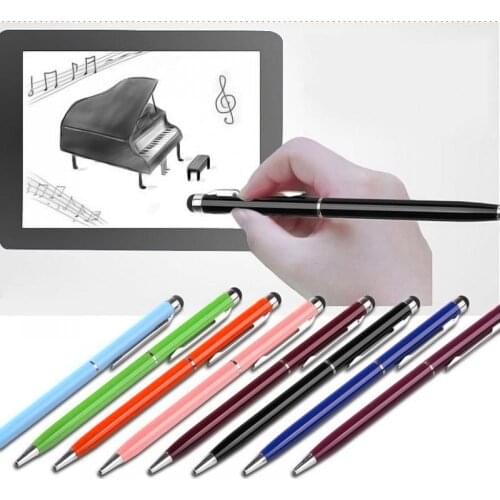 2 In1 Creative Capacitive Touch Screen Stylus/Ball Point Pen For Mobile Phone Laptop Office School Supplies Stationery