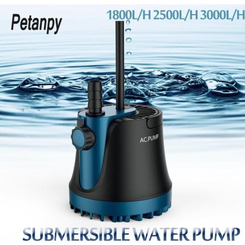 25/35/60W New Home Submersible Water Pump Submersible Waterfall Silent Fountain Pump for aquarium fish tank Garden Fountain 220V