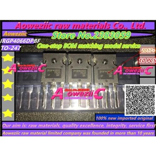 Aoweziic 2017+ 100% new imported original IRGP4066DPBF IRGP4066D TO-247 IGBT power transistor 90A 600V