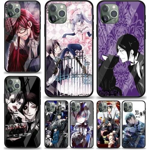 Tempered Glass Cover Butler Anime Cartoon For Apple IPhone 12 Mini 11 Pro XS MAX XR X 8 7 6S 6 Plus Phone Case Coque