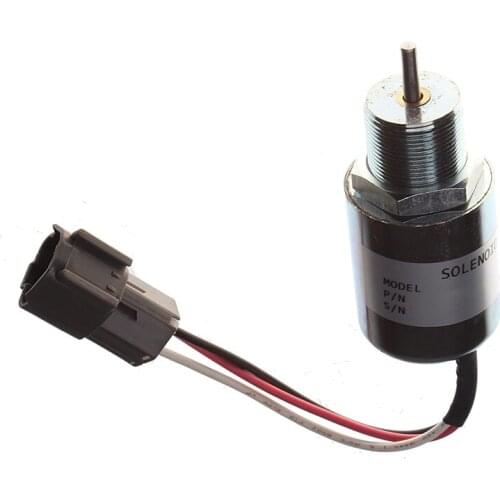 Fuel Shut Off Solenoid 12V SA-3725-12 30A87-00040 for Mitsubishi L2E L3E S3L S4L Engine Volvo EC15 Toro 223D Mahind Max 28