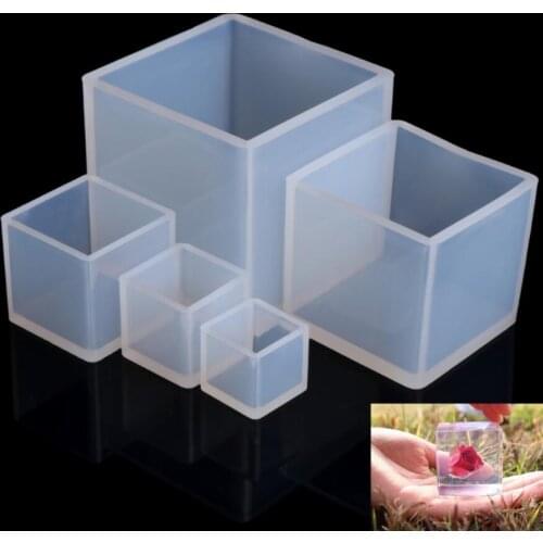 DIY Silicone Pendant Mold Jewelry Making Cube UV Epoxy Resin Mold Casting Mould Craft Jewelry Tools New