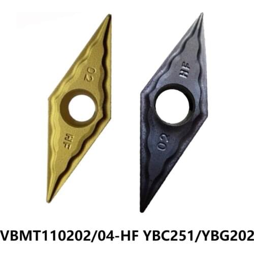 Original Carbide Inserts VBMT 110202 110204 VBMT110202-HF VBMT110204-HF YBG202 YBC251 Lathe Cutter Turning Tools CNC