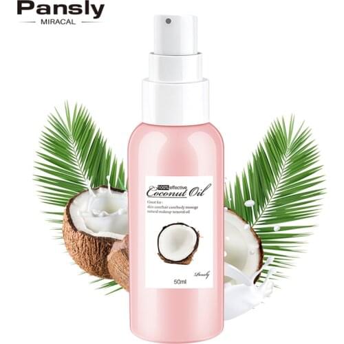 Coconut Oil Natural Makeup Remover Skin Care Hair Care Body Massage Oil Repair Hair Dry Nourish The Skin Gentle Makeup Remover