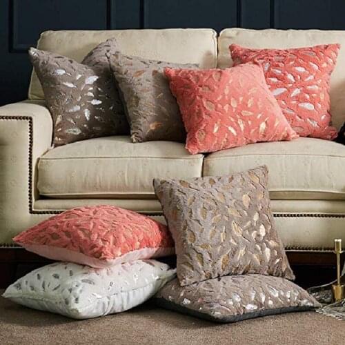 Creative Solid Hollow Out Feather Cushion Plush Decorative Throw Cover Seat Sofa Embrace Pillow Case Home Decor45x45cm