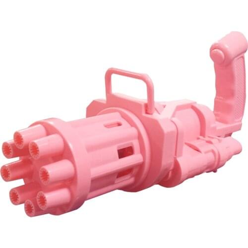 Summer Soap Water Bubble Machine Automatic Gatling Bubble Gun Kid Toys 2-in-1 Electric Bubble Machine For Children Gift Toys Hot