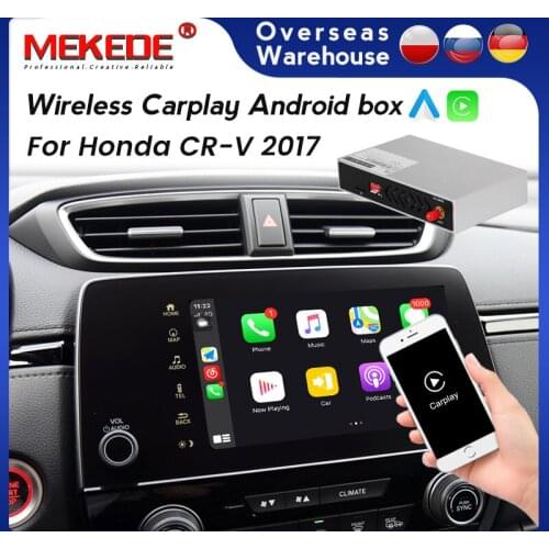 MEKEDE Car Multimedia Wireless Carplay Android Auto plug and play Box for Honda CR-V CRV 2017 support Mirror Link Map