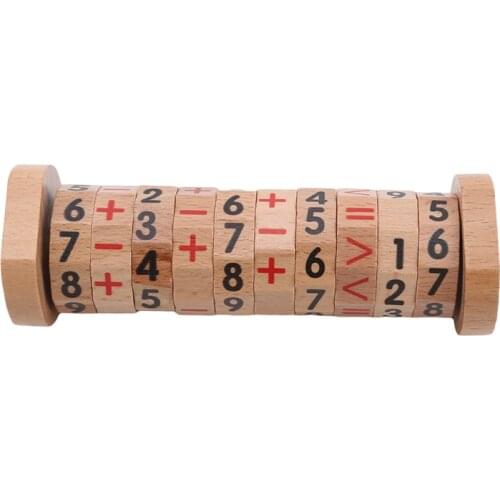 Montessori Toys Early Learning Educational Toys For Children Math Toys Puzzle Cube Number Words Training Aids Calculate Game