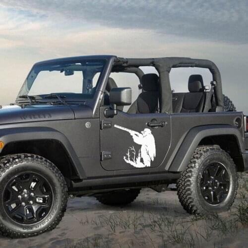 EmpireYing 3 Sizes 8 Colors Funny Special Forces Hunter Hidden Bush Aiming Shooting Art Car Stickers Home Decor Vinyl Decal Gift