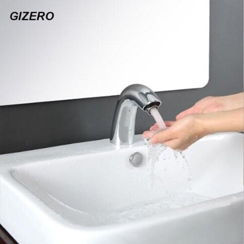 New Arrivals Hotel Toilet Sensor Faucet Chrome Finish Hands Free Automatic Sensor Taps Vessel Sink Basin Mixer ZR1010