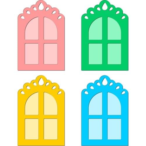 New Window Wooden Die Scrapbooking C3025 Cutting Dies Multiple Sizes Compatible With Most Die Cutting Machines