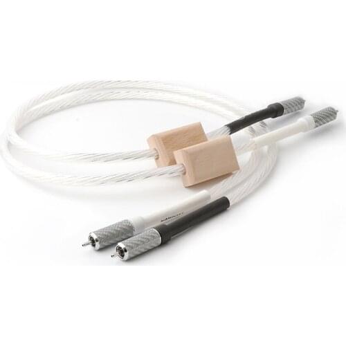 Pair Nordost Odin Reference Interconnect RCA Audio Cable with Carbon Fiber Rhodium Plated RCA Plug