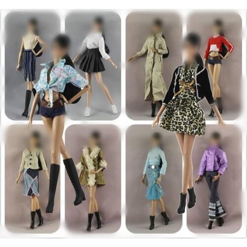 30cm Doll Dress Fashion Clothes handmade outfit For Barbie Doll Accessories Baby Toys Best Girl' Gift