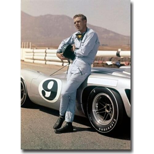 Movie Star Racing Car Poster Canvas Painting Poster Print Wall Art Picture For Living Room Home Decor Frameless