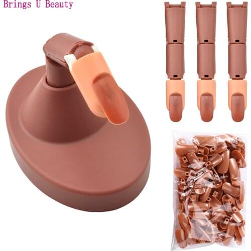 Professional Nail Practice Hand Training Adjustable Nail Training Hand with 100 Pcs Replaceable False Nails for Nails Practice