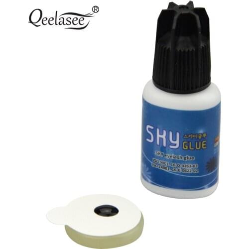 2/5/10 Pcs 5ml Super Type Sky Glue for Eyelash Extension Fast Drying Professional Eyelash Glue from Korea Last Over 6 Weeks