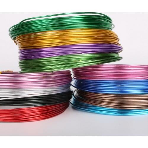 3meter/lot 10 gauge anodized aluminum craft wire roll coil soft DIY jewelry craft versatile painted aluminium metal wire