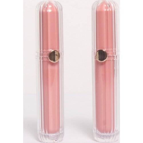4ml Empty Pink Lip Gloss Tube Plastic Lip Gloss Container Cosmetic Packaging Containers 50pcs/Lot