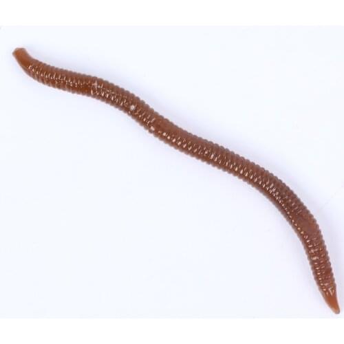 FTK 30pcs/lot Soft Lure Silicone Simulation Earthworms red Worms Artificial Fishing Lures 7.5cm bloodworm Fishy Smell Bait