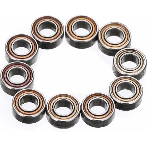 10 Pieces Ball Bearing MR63ZZ 3mm*6mm*2.5mm Mini Steel Rolling Roller Bearings High Precision Mini Rolling Bearing Seats Mayitr
