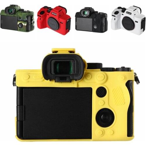 Top Texture Design Rubber Silicone Case Body Cover Protector Frame Skin for Sony Alpha 7S III / A7S III / ILCE-7SM3 Camera Soft