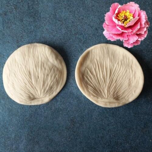 Three-Dimensional Printing Mold Round Leaf Petal Mold Silicone Mold Two-Sided Printing Foil Double Sugar Mould A430