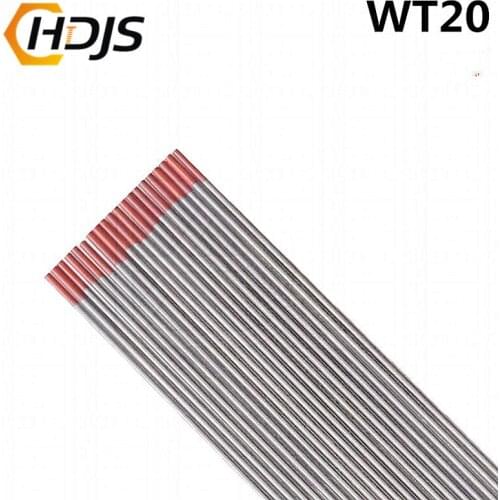10pcs/quality good WT20 Red Color Thorium Tungsten Electrode Head Tungsten Needle/rod For Welding Machine1.5/1.6/2.0/2.4/3.0/3.2