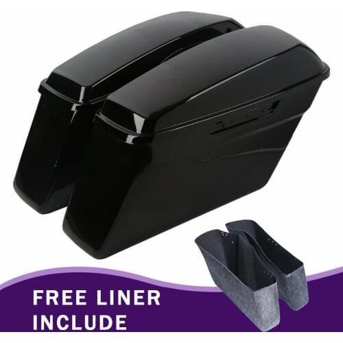 Motorcycle Hard Saddlebags Saddle Bag For Harley Touring Road King Electra Glide Street Road Glide Ultra-Classic 2014-2020