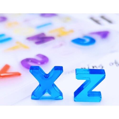 1 Set Crystal Epoxy Resin Mold Alphabet Letter Number Keychain Pendant Casting Silicone Mould DIY Crafts Jewelry Making Tools