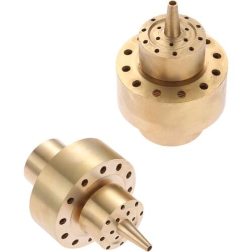 1 Pc Brass Garden Pond Fountain Sprinkler Double 2 Layer Flower Column Fountain Water Nozzles Sprinklers Spray Head DN25 DN40