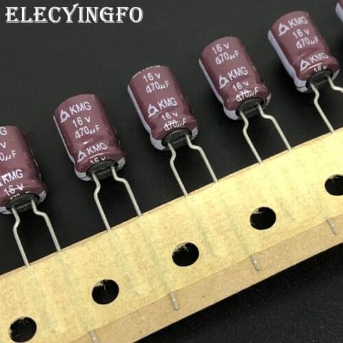 10pcs/100pcs 470uF 16V470uf SAMYOUNG KMG Series 8x11.5mm 16V470uF FOR Motherboad Aluminum Electrolytic Capacitors