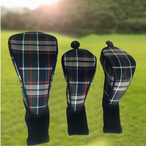 3x Premium Golf Club Headcovers Woods Drivers Fairway Hybrid Protector 1 3 5 7 X