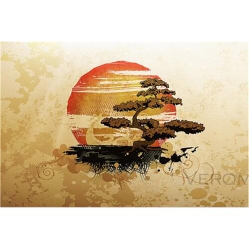 Full Square/round Drill 5D Diy Diamond Painting Asian Japanese Bonsai Tree 3D Diamond Embroidery Cross Stitch Home Art Decor