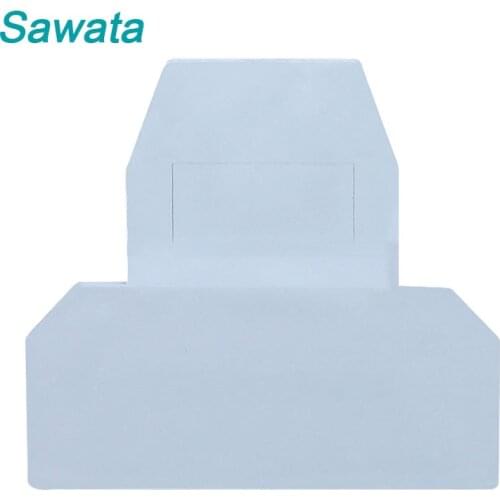 CE 10pcs D-UKK3/5 For UKK3 UKK5 UK Double Level Wire Terminal Block Accessories End Cover Plate Din Rail Terminal Blocks