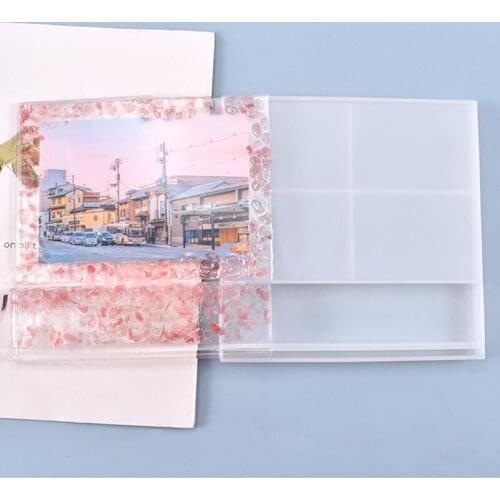 Photograph Picture Holder UV Epoxy Resin Mold DIY Photo Hold Stand Rack Silicone Mold Making Tool