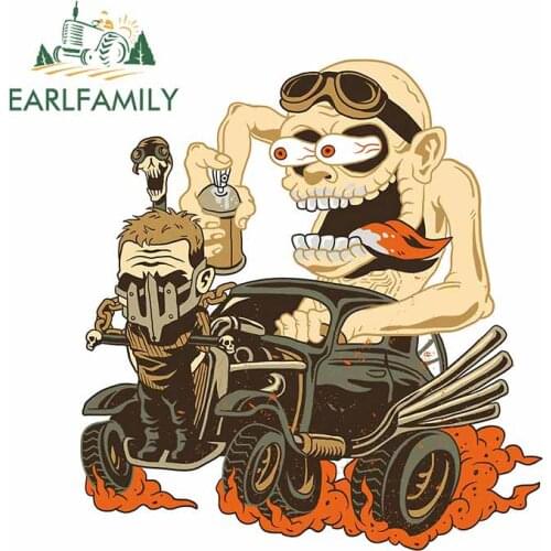 EARLFAMILY 13cm x 12cm for Fury Fink Nux Anime Car Stickers Catoon Decoration Decals Waterproof Vinyl JDM ATV Car Assessoires