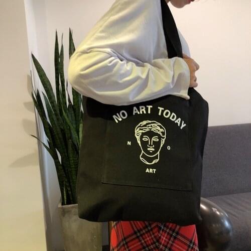 PURFAY Canvas Women Shoulder Bag Art Printing Cotton Tote Shopper Bag Eco Reusable Shopping Bag Handbag Cloth Messenger