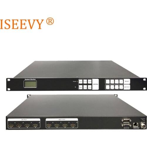 ISEEVY 4x4 HDMI Matrix Switch with HDMI 4 in 4 Out Full Channels support 4Kx2K@30Hz, 1080P3D@60Hz, HDCP 1.4, Blue-ray, EDID