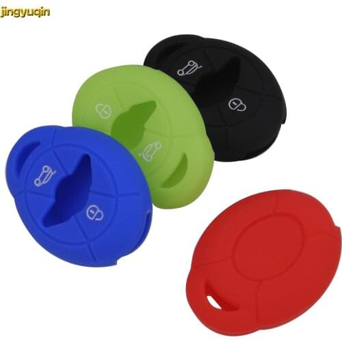 Jingyuqin 20PCS 2 Buttons Remote Smart Silicone Car Key Case Cover for Bmw Mini Cooper One S R50 R52 R53 Styling