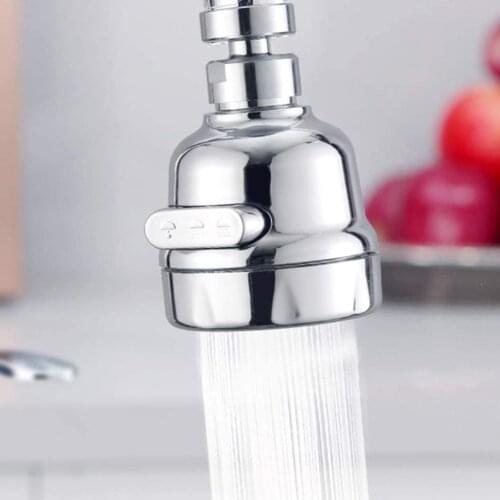 Kitchen Anti Splash Tap Head 360 Degree Rotation Faucet Sprayer Head 3 Kinds Of Water Outlet Mode Applicable To Various Faucets