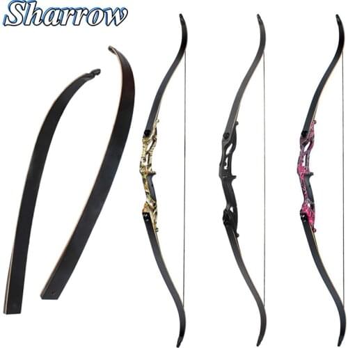 Archery 30-50lbs Recurve Bow 56inch American Hunting Longbow Advanced Bow Limbs Shooting Bow and Arrow Accessory Crossbow