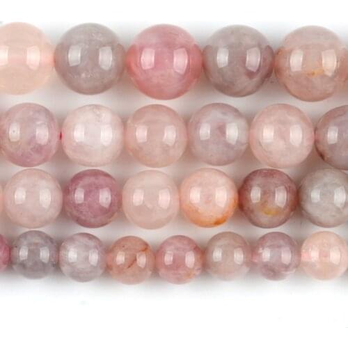 Natural Pink Opal Stone Round Gemstone Loose Spacer Bead For Jewelry Making 6/8/10/12mm DIY Bracelet Necklace
