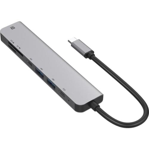 Type-C To HDMI Compatible USB 3.0 C SD TF Card Adapter for MacBook Samsung S9 Dex MatePad Xiaomi 10 TV Projector PS5