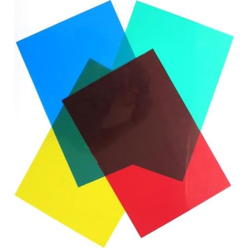 5pcs PVC Transparent Sheet ABS Colorful Sheet in Size 200*300/300*600mm Thickness 0.3mm
