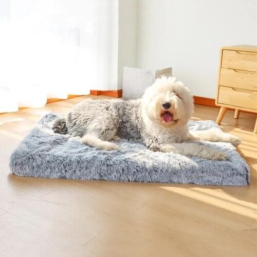S-XL Super Soft Pet Mat Cushion Plus Size Pet Bed Velvet Kennel For Small Medium Large Dog 3D Massage Sponge Comfort Dog Bed