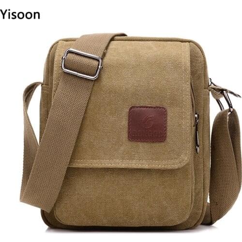 Mens Casual Style Canvas Shoulder Messenger Bags Denim Handbag Crossbody Flap Bag For Man Business Messenger Bag